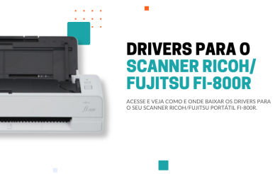 Onde fazer o download dos drivers do Scanner PORTÁTIL FI-800R