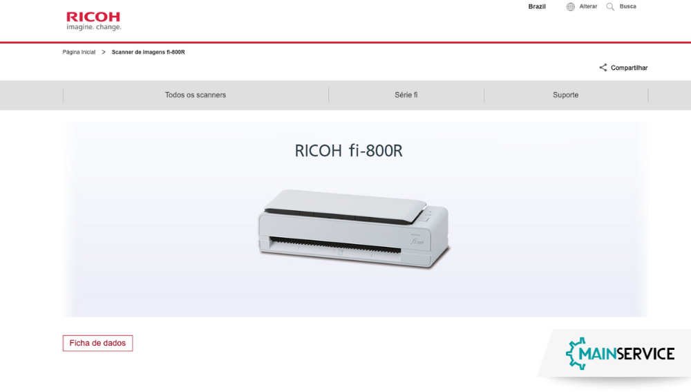 scanner ricoh fi-800r portátil