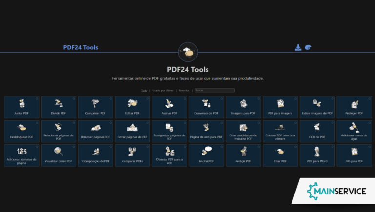 O que é o PDF24 Tools, é seguro usar? - Main Service