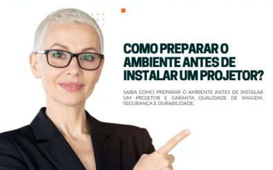Como preparar o ambiente antes de instalar um projetor novo?