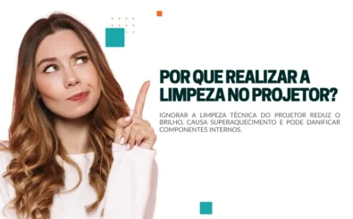 Por que realizar a limpeza no projetor?