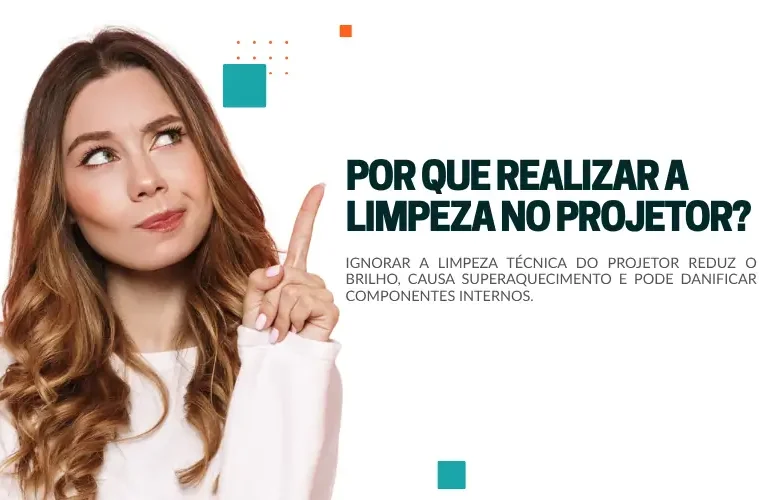 Por que realizar a limpeza no projetor?